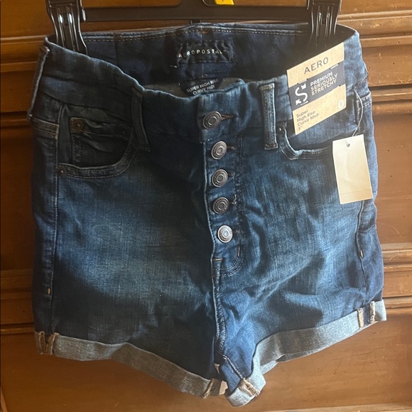Aeropostale Dark Blue Jean Shorts - Picture 1 of 5